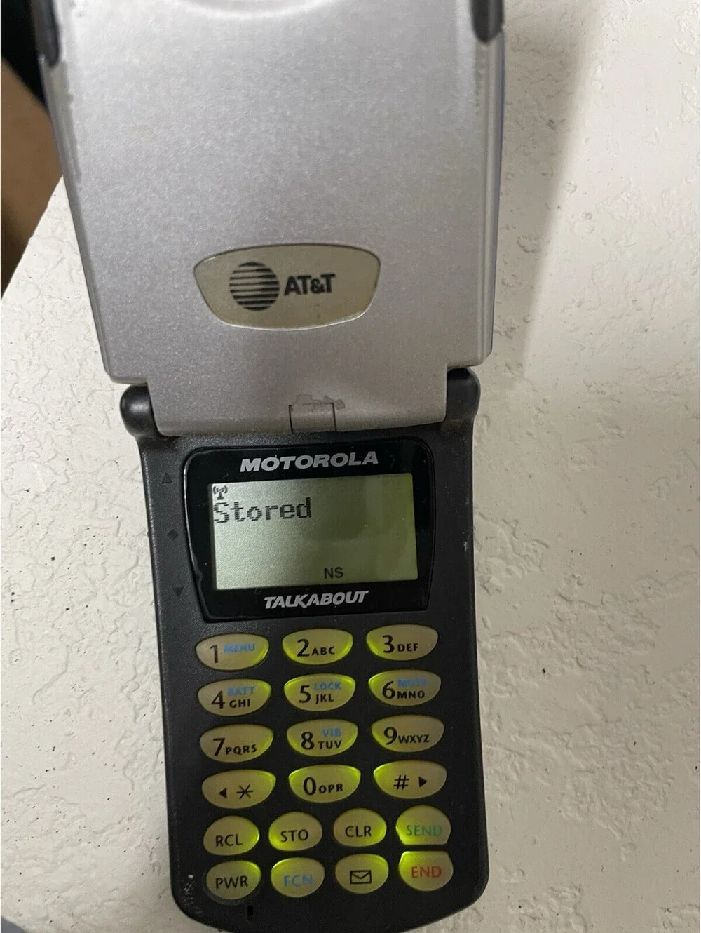 TURNS ON Motorola Talkabout T8097 - Blue and Silver ( AT&T ) Very Rare TDMA